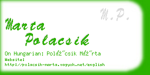 marta polacsik business card